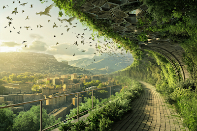 Avenir désirable, image de l'Aveyron créée avec une intelligence artificielle, Midjourney, i-aveyron.fr