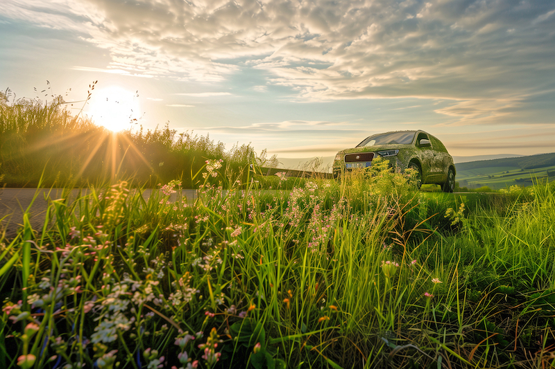 Mobilité verte, image de l'Aveyron créée avec une intelligence artificielle, Midjourney, i-aveyron.fr