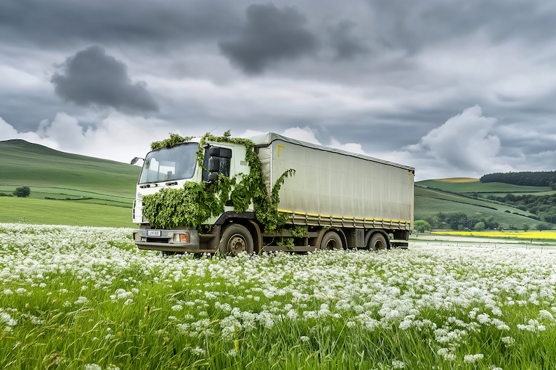 Mobilité verte, image de l'Aveyron créée avec une intelligence artificielle, Midjourney, i-aveyron.fr