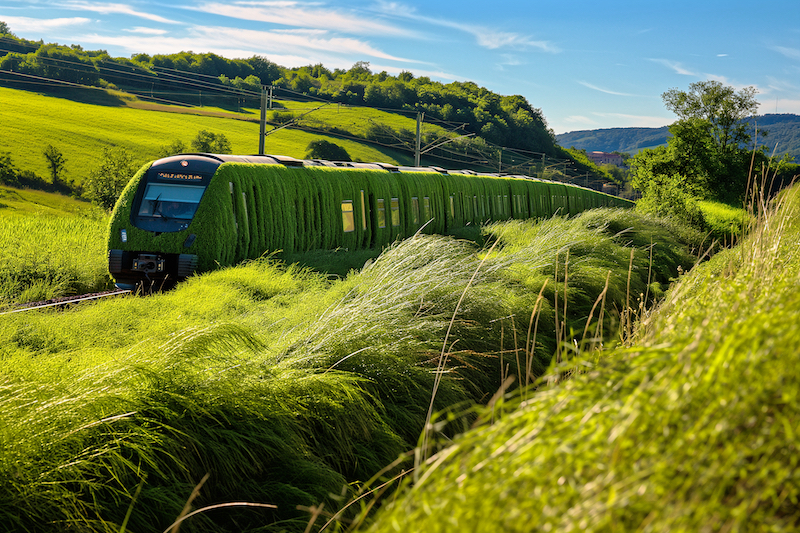 Mobilité verte, image de l'Aveyron créée avec une intelligence artificielle, Midjourney, i-aveyron.fr